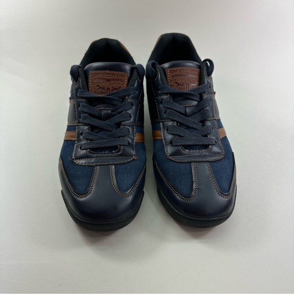 Levi’s Blue Denim Leather Fashion Sneakers Size 8.5 Mens 51763472U - Picture 4 of 7